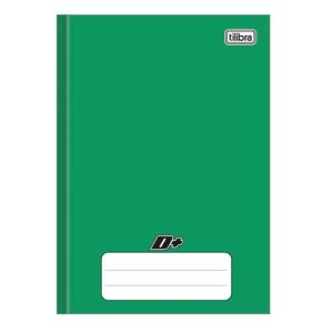 CADERNO BROCHURA 1/4 96F CAPA DURA VERDD TILIBRA MAIS+ -UN
