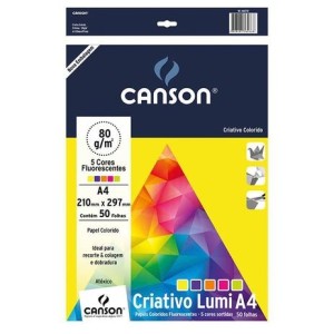 BLOCO LUMI A4 80G 50F CANSON 7172  -BL