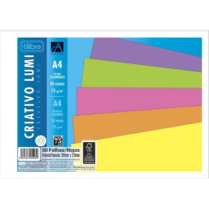 BLOCO LUMI A4 75G 50 FOLHAS  TILIBRA ACADEMIE - BL